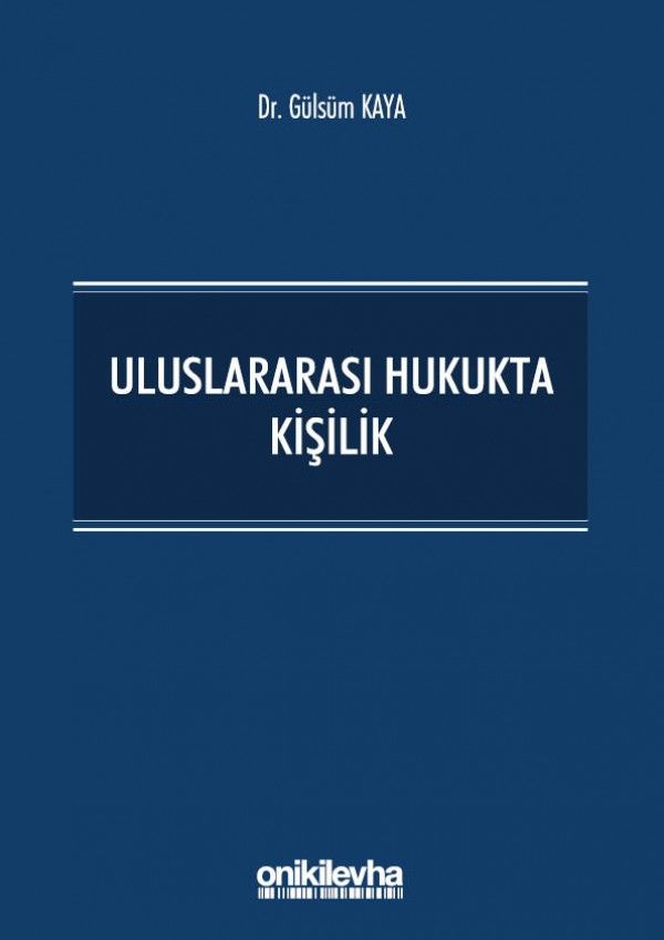 Uluslararası Hukukta Kişilik