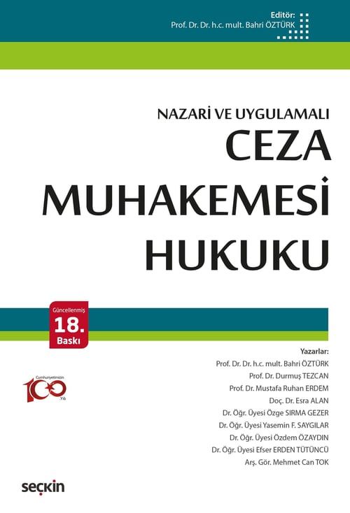 Ceza Muhakemesi Hukuku (Nazari ve Uygulamalı)