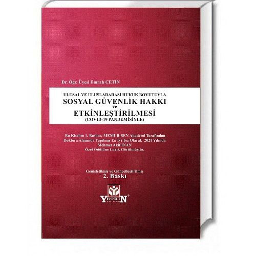 Sosyal Güvenlik Hakkı ve Etkinleştirilmesi (Covid-19 Pandemisiyle)