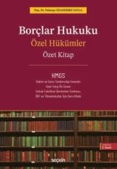 Borçlar Hukuku Özel Hükümler – Özet Kitap –