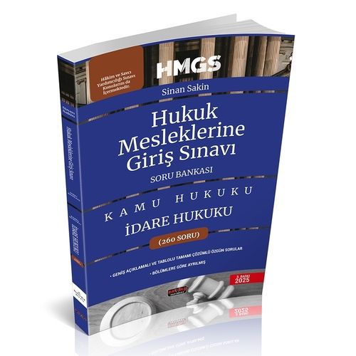 HMGS İdare Hukuku Soru Bankası Savaş Yayınları Şubat 2025