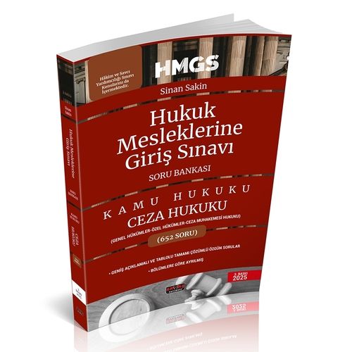 HMGS Ceza Hukuku Genel ve Özel Hükümler Soru Bankası Savaş Yayınları Şubat 2025