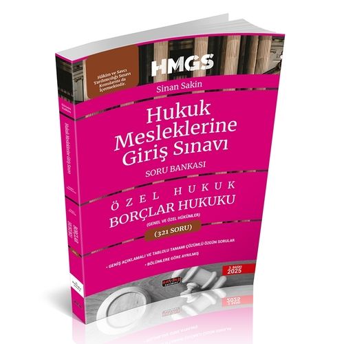 HMGS Borçlar Hukuku Genel ve Özel Hükümler Soru Bankası Savaş Yayınları Şubat 2025