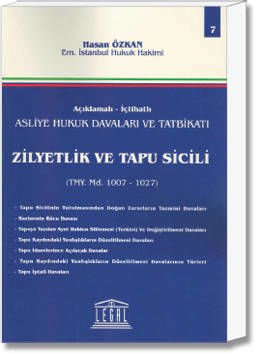 Zilyetlik ve Tapu Sicili(TMY. Md. 1007-1027)