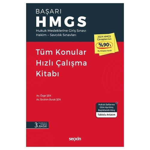 Başarı HMGS Tüm Konular Hızlı Çalışma Kitabı