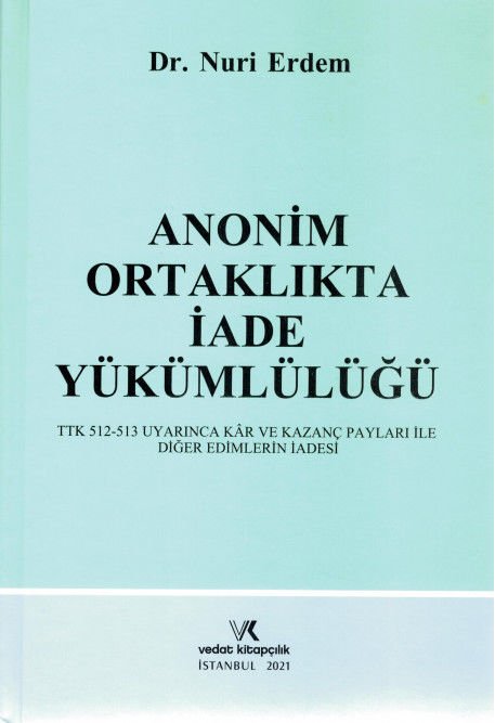 Anonim Ortaklıkta İade Yükümlülüğü