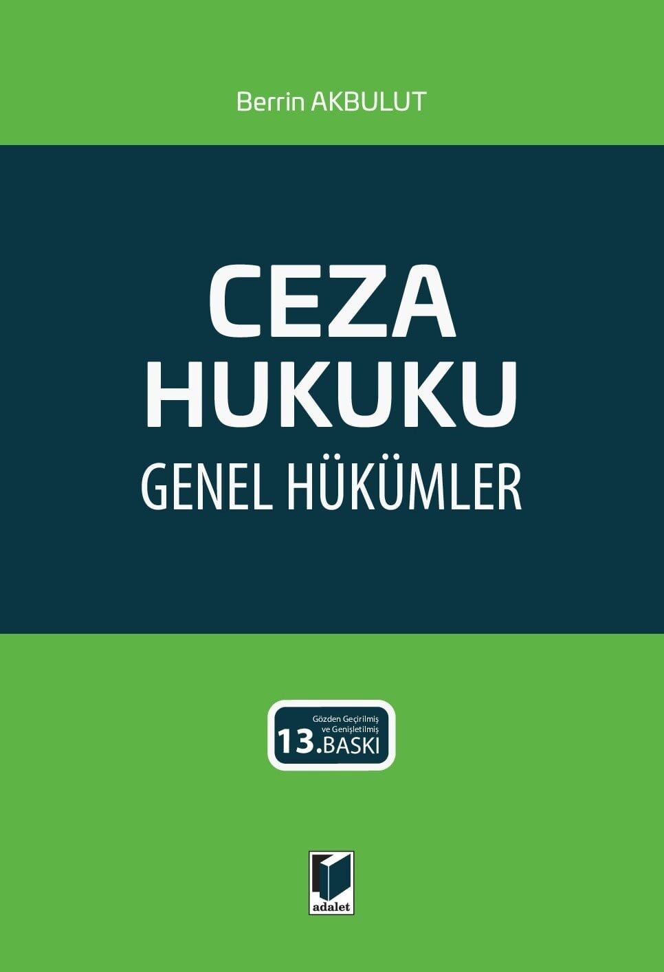 Ceza Hukuku Genel Hükümler