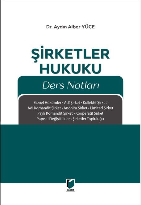 Şirketler Hukuku Ders Notları
