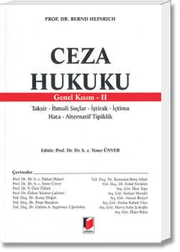 Ceza Hukuku(Genel Kısım-II)