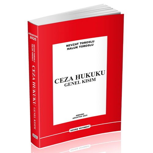 Ceza Hukuku Genel Kısım - Nevzat Toroslu, Haluk Toroslu Ağustos 2025