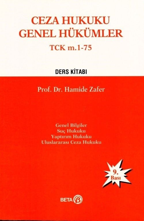TCK M. 1 - 75Ceza Hukuku Genel Hükümler Ders Kitabı