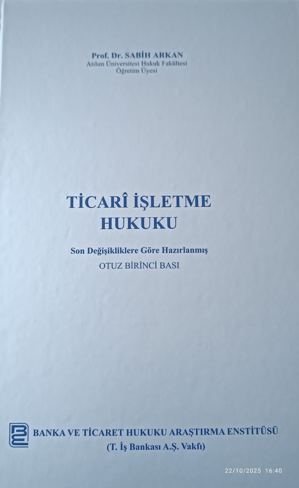 Ticari İşletme Hukuku 31. BASKI  2025