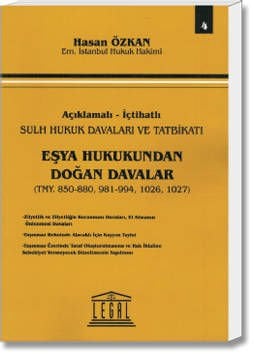 Eşya Hukukundan Doğan Davalar(TMY.850-880,981-994,1026,1027)