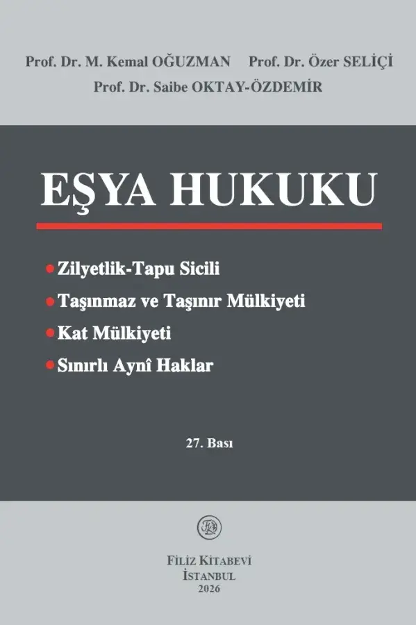 (Ön Sipariş) Eşya Hukuku