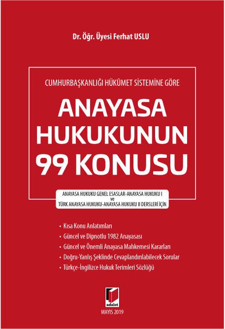Anayasa Hukukunun 99 Konusu