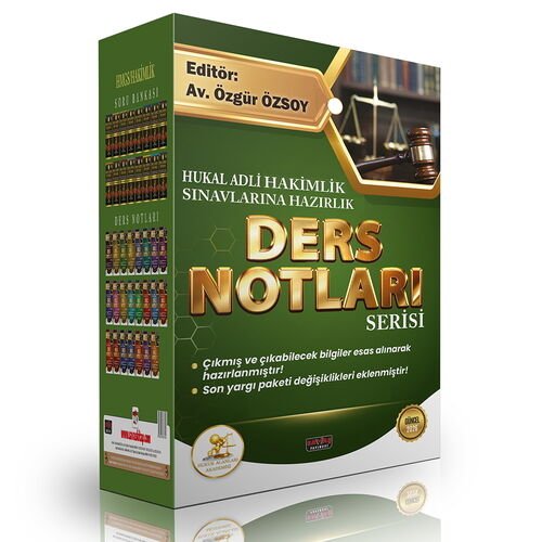 HUKAL ADLİ HAKİMLİK Hazırlık Ders Notları Seti Savaş Yayınları 2026