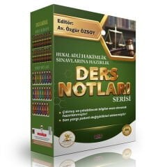 HUKAL ADLİ HAKİMLİK Hazırlık Ders Notları Seti Savaş Yayınları 2026