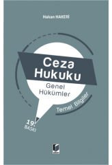 Ceza Hukuku Genel Hükümler / Temel Bilgiler