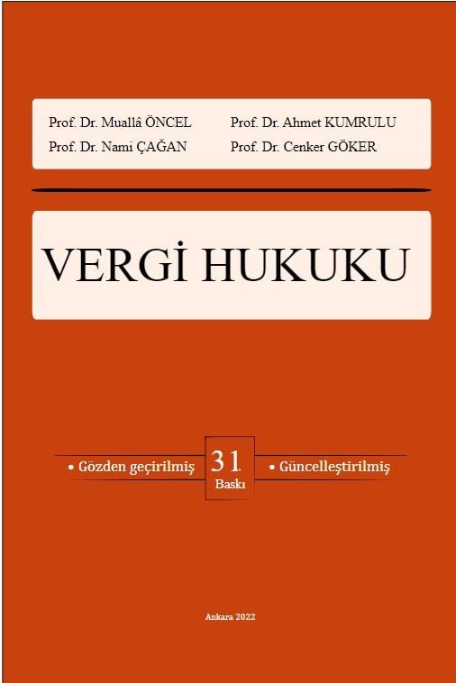 VERGİ HUKUKU 31. BASI