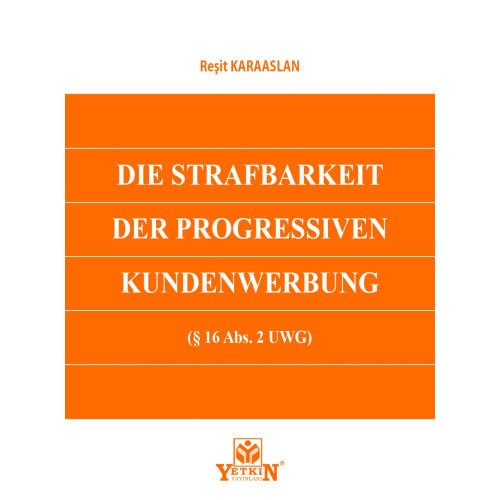DIE STRAFBARKEIT DER PROGRESSIVEN KUNDERWERBUNG