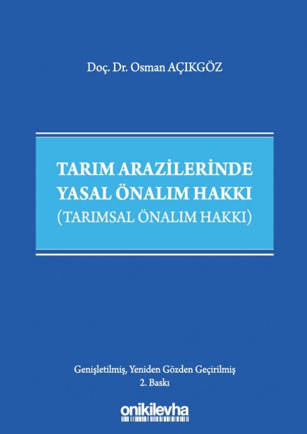 Tarım Arazilerinde Yasal Önalım HakkI