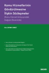 Kamu Hizmetlerinin Gördürülmesine İlişkin Sözleşmeler