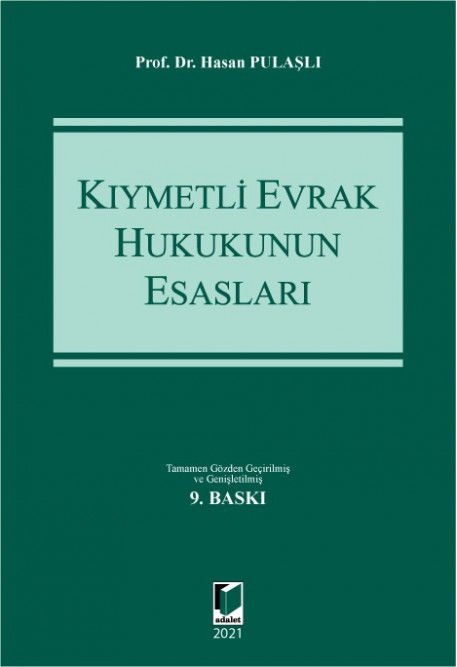 Kıymetli Evrak Hukukunun Esasları