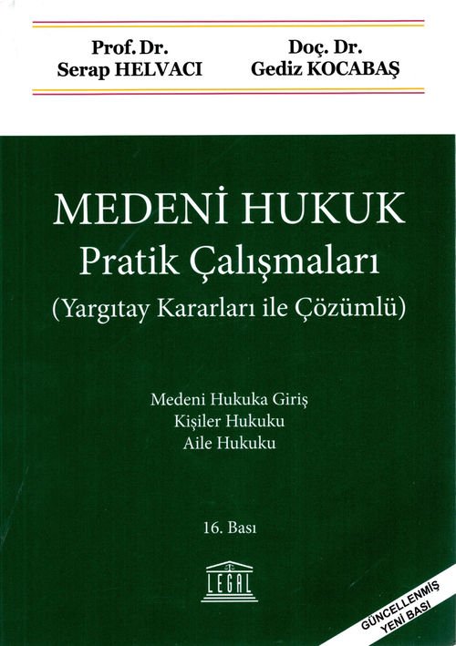 Medeni Hukuk Pratik Çalışmaları 16. baskı