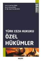 Türk Ceza Hukuku Özel Hükümler