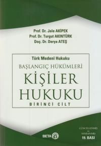 Türk Medeni Hukuku Başlangıç Hükümleri Kişiler Hukuku