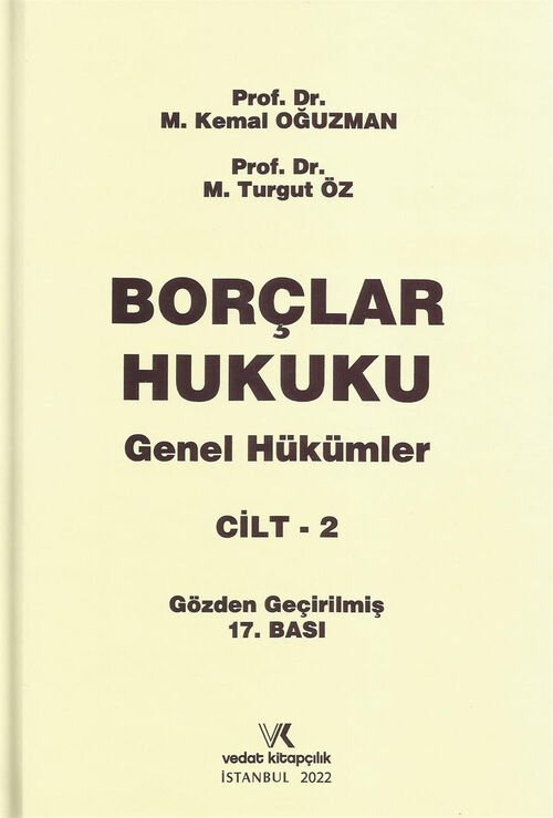 BORÇLAR HUKUKU GENEL HÜKÜMLER 2. CİLT