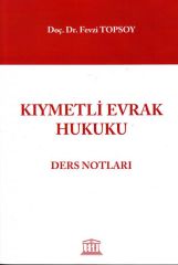 Kıymetli Evrak Hukuku Ders Notları