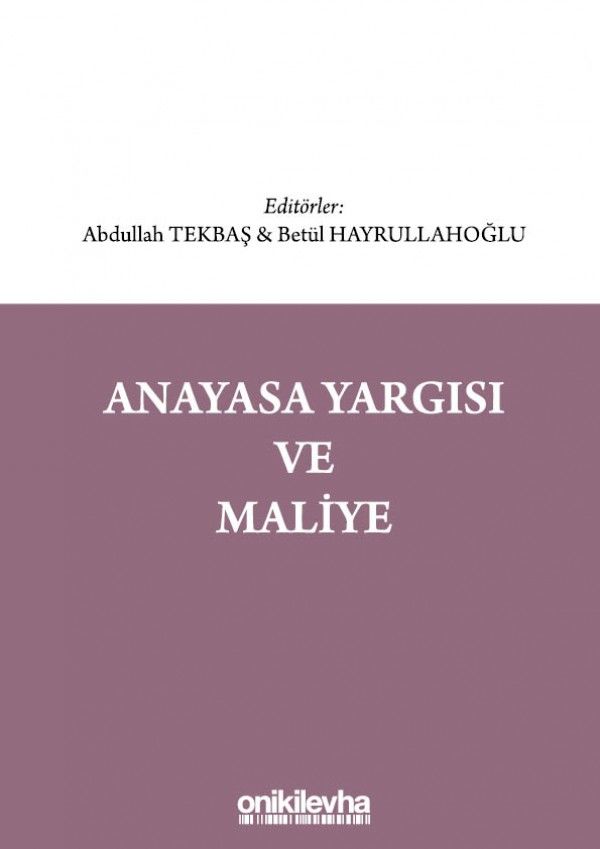Anayasa Yargısı ve Maliye