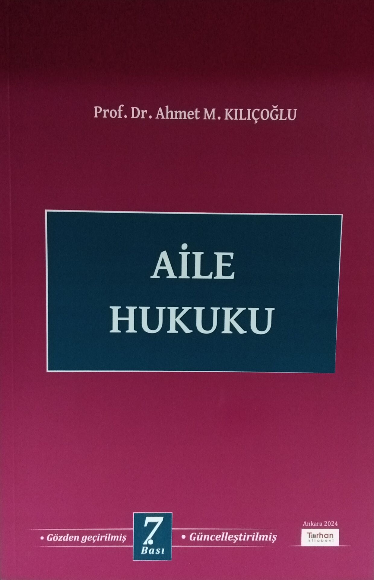 AİLE HUKUKU 7.BASKI 2024