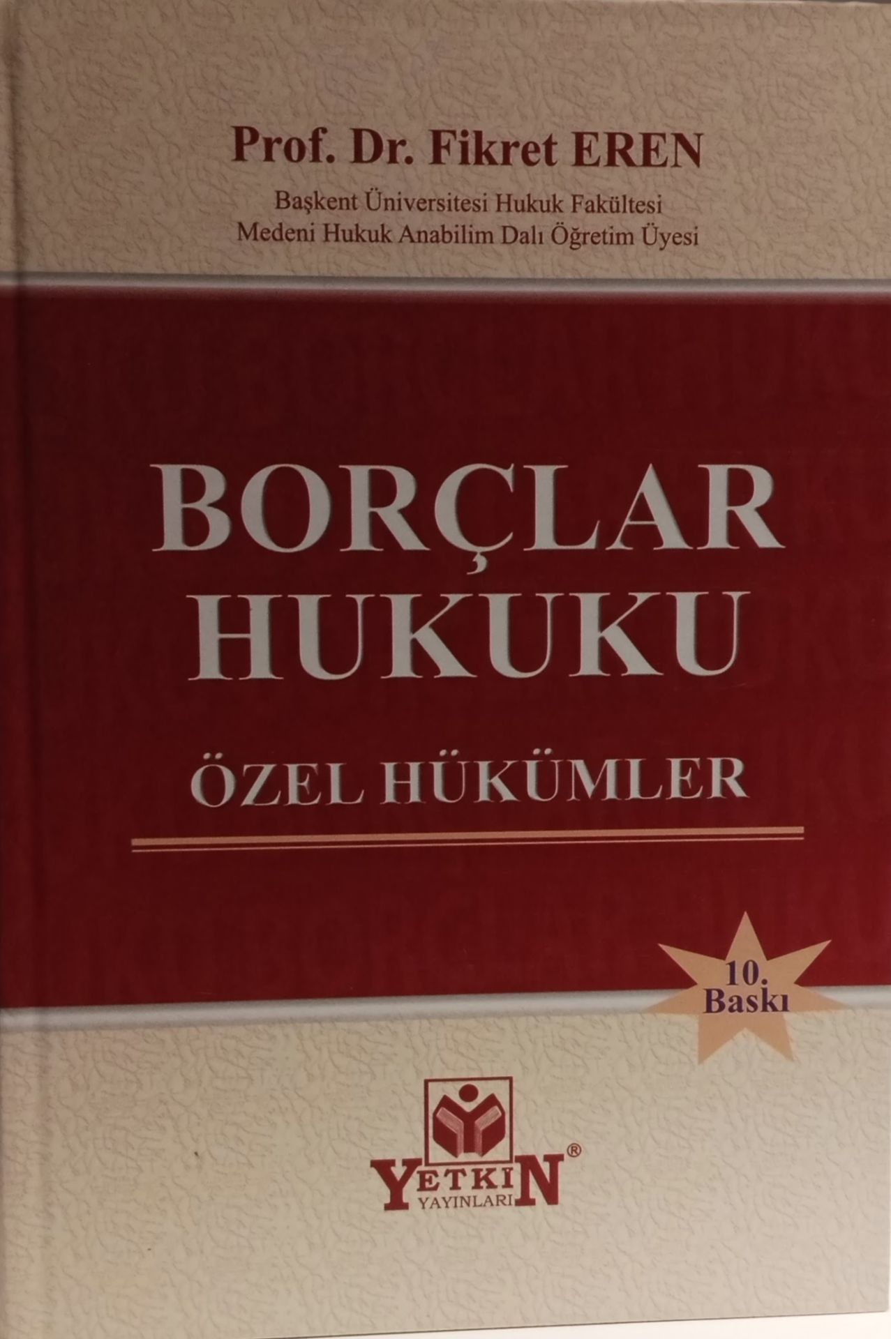 Borçlar Hukuku Özel Hükümler ekim  2022