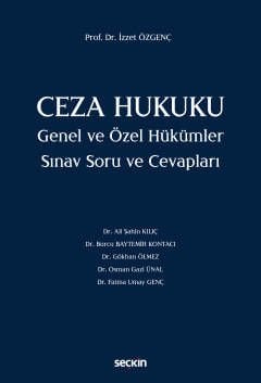Ceza Hukuku Genel ve Özel Hükümler Sınav Soru ve Cevapları