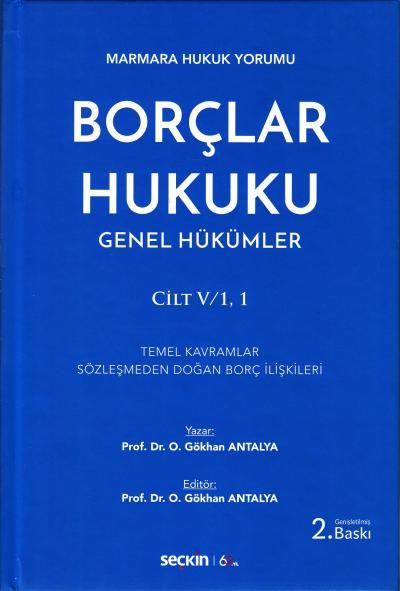 Borçlar Hukuku Genel Hükümler Cilt I