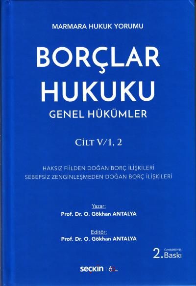 Borçlar Hukuku Genel Hükümler Cilt:II
