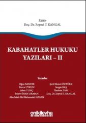 Kabahatler Hukuku Yazıları - II