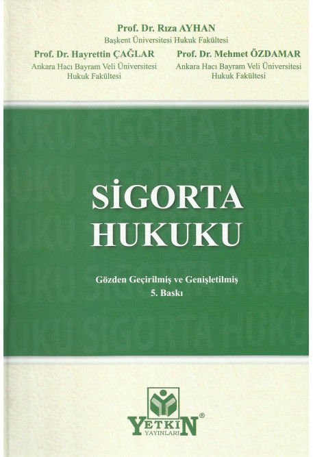 Sigorta Hukuku Ders Kitabı