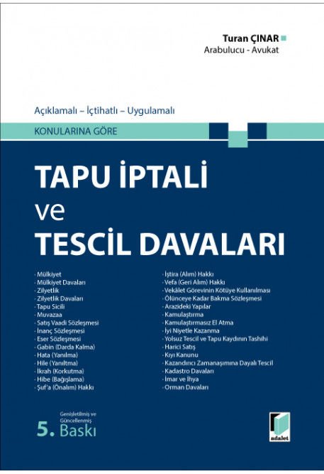 Tapu İptali ve Tescil Davaları
