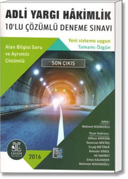 Adli Yargı Hâkimlik 10'lu Deneme Sınavı (Alan Bilgisi Soru ve Ayrıntılı Çözümlü)