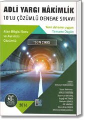 Adli Yargı Hâkimlik 10'lu Deneme Sınavı (Alan Bilgisi Soru ve Ayrıntılı Çözümlü)