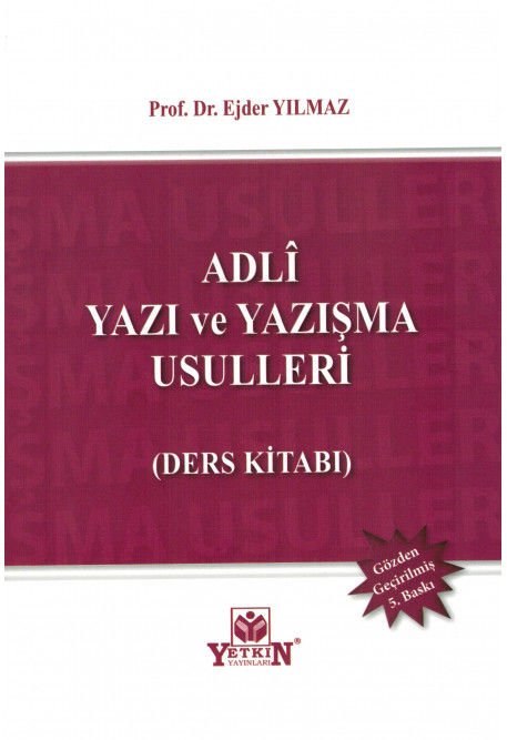 Adli Yazı ve Yazışma Usulleri (Ders Kitabı)