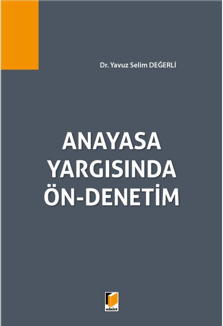 Anayasa Yargısında Ön-Denetim