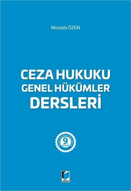 Ceza Hukuku Genel Hükümler Dersleri