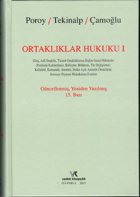 Ortaklıklar Hukuku-I