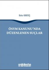 Ösym Kanunu'nda Düzenlenen Suçlar